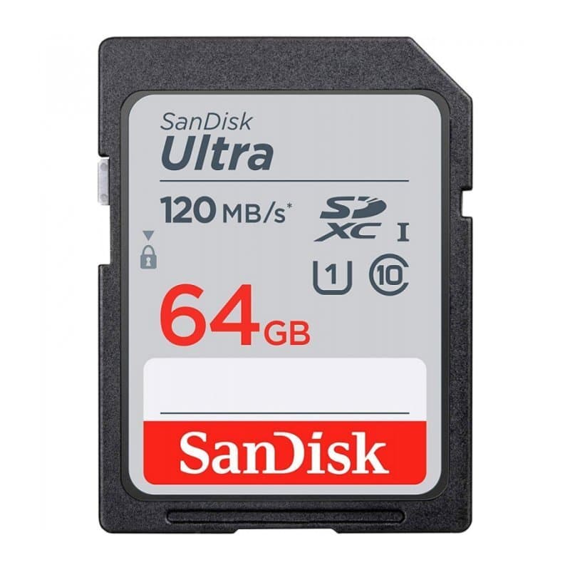 Sandisk 64GB Ultra SDXC UHS-I Memory Card - 120MB/s