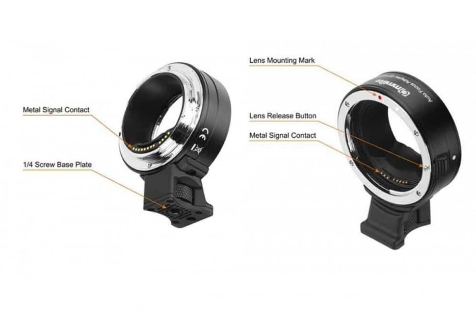 Commlite CM-EF-EOS R (Переходное кольцо для Canon EF/EF-S объективы на байонет EOS R RF-Mount Full-frame камеры