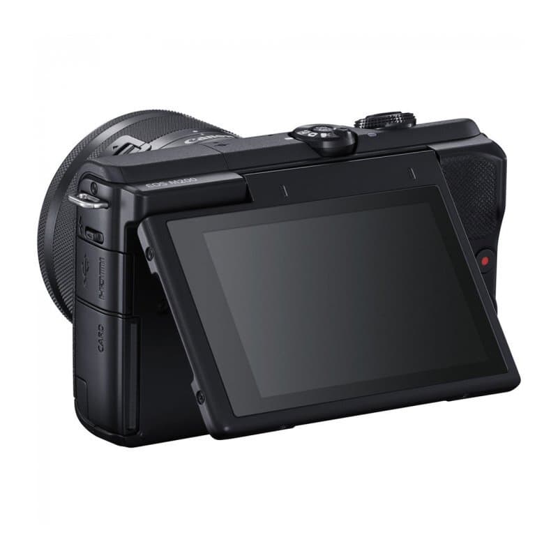 Фотоаппарат Canon EOS M200 Kit EF-M 15-45mm f/3.5-6.3 IS STM, чёрный