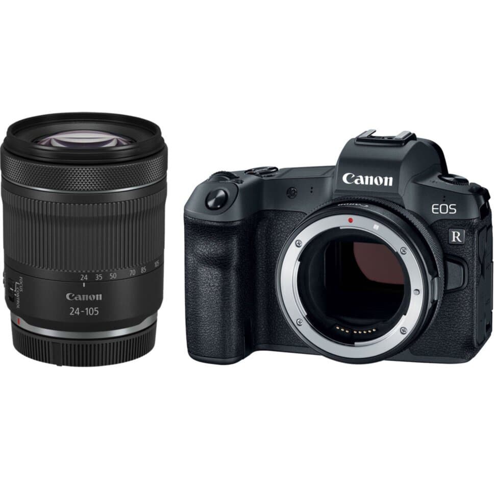 Фотоаппарат Canon EOS R Kit RF 24-105mm f/4-7.1 IS STM + EOS R adapter (Меню на русском языке)