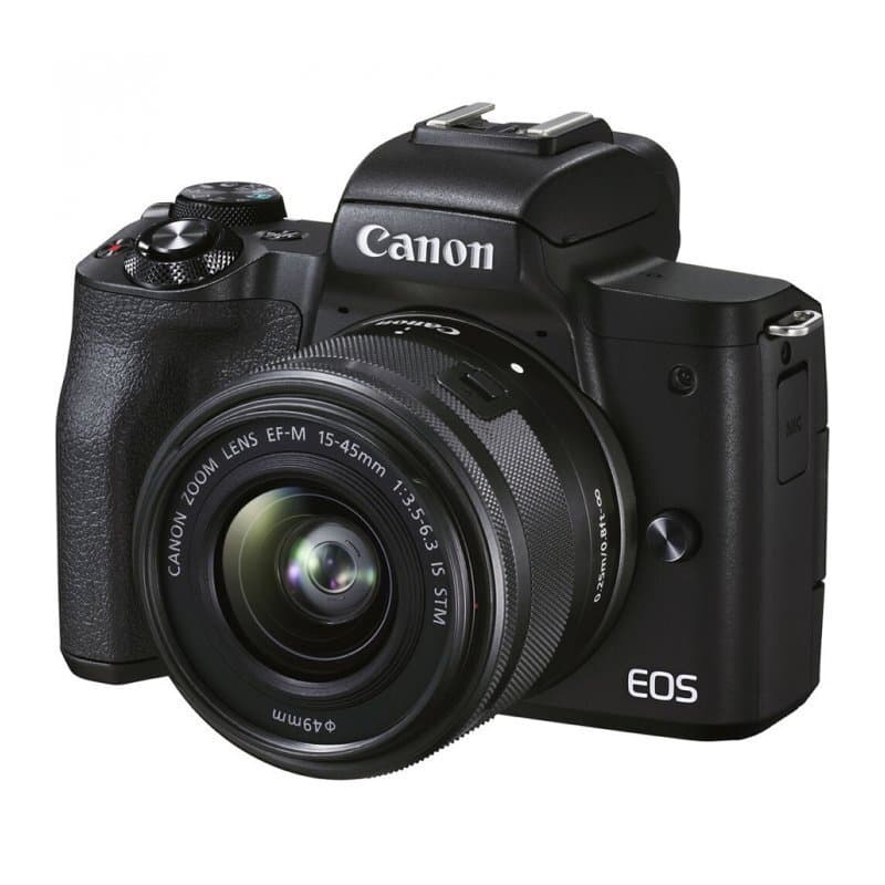 Фотоаппарат Canon EOS M50 Mark II Kit EF-M 15-45mm f/3.5-6.3 IS STM, чёрный (Меню на русском языке)
