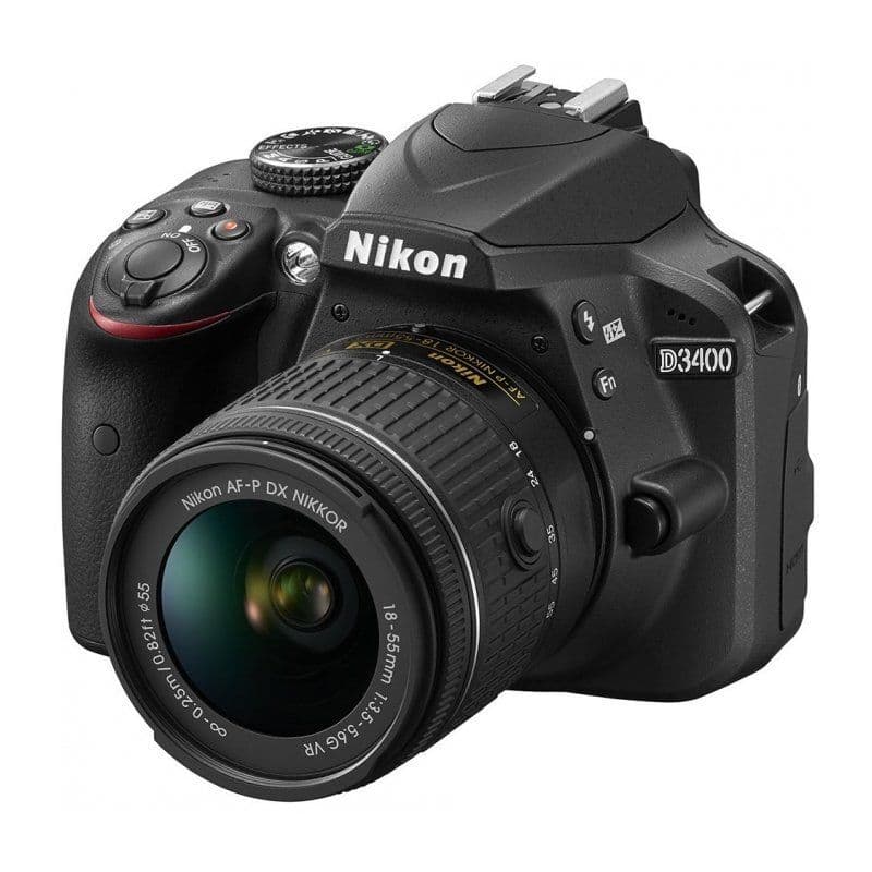 Фотоаппарат Nikon D3400 Kit 18-55mm f/3.5-5.6 VR AF-P, черный