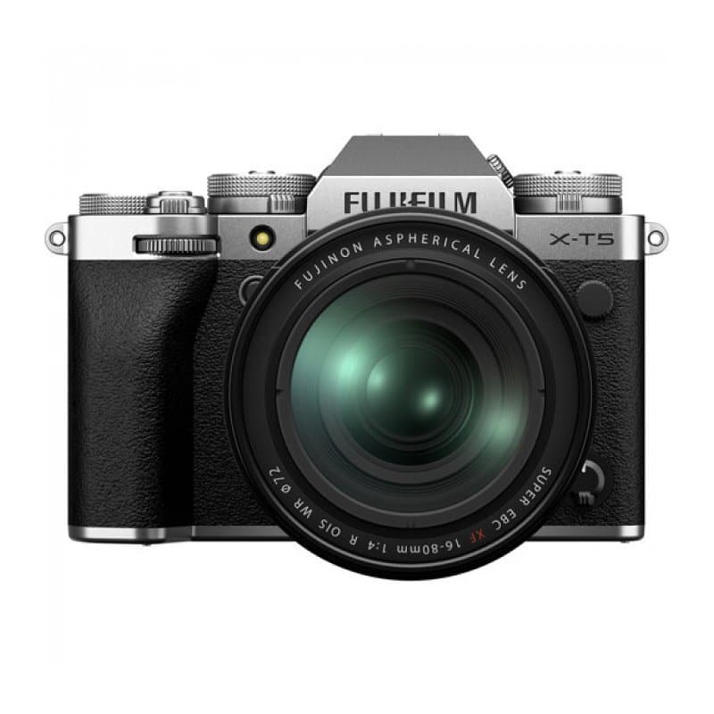 Фотоаппарат Fujifilm X-T5 Kit XF 16-80mm F4 R OIS WR Silver (Меню на русском языке)