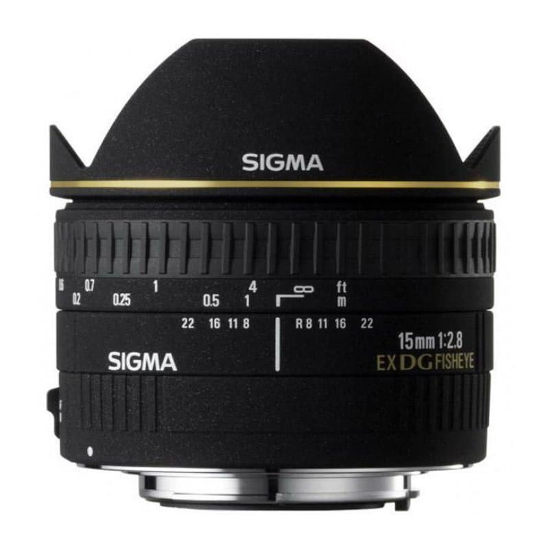 Объектив Sigma AF 15mm f/2.8 EX DG Diagonal Fisheye Nikon F, чёрный