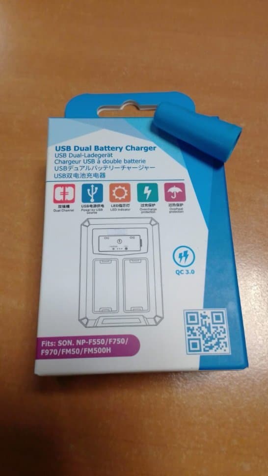 USB Dual Battery Charger SONY NP- F/FM