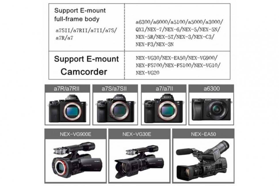 VILTROX EF-NEX IV (Переходное кольцо с автофокусом для Canon EF объектива to Sony NEX)