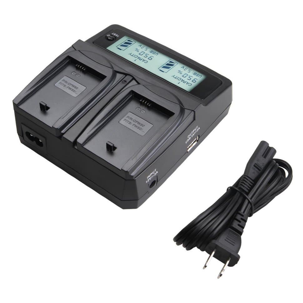 Двойное зарядное устройство для Sony NP-FW50