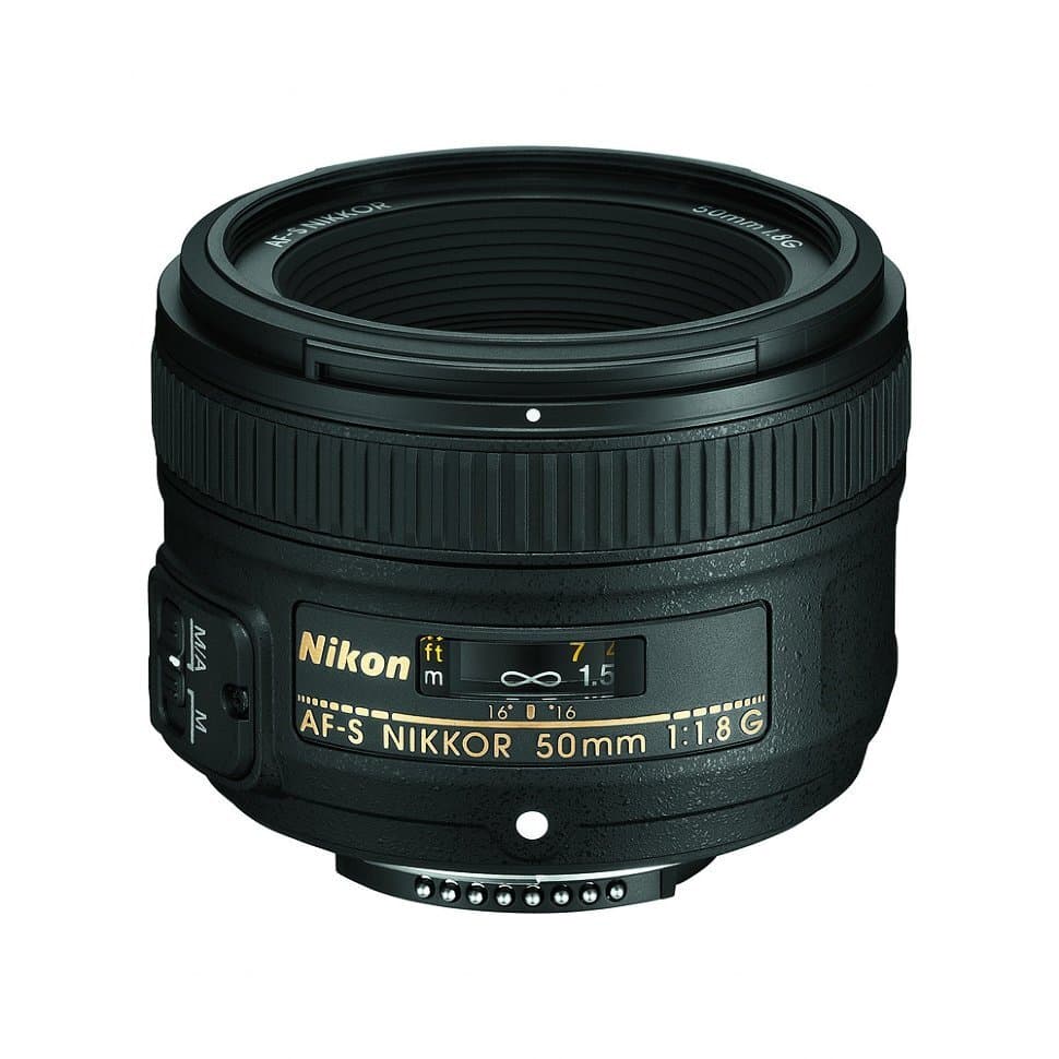 Объектив Nikon AF-S NIKKOR 50mm f/1.8G, чёрный
