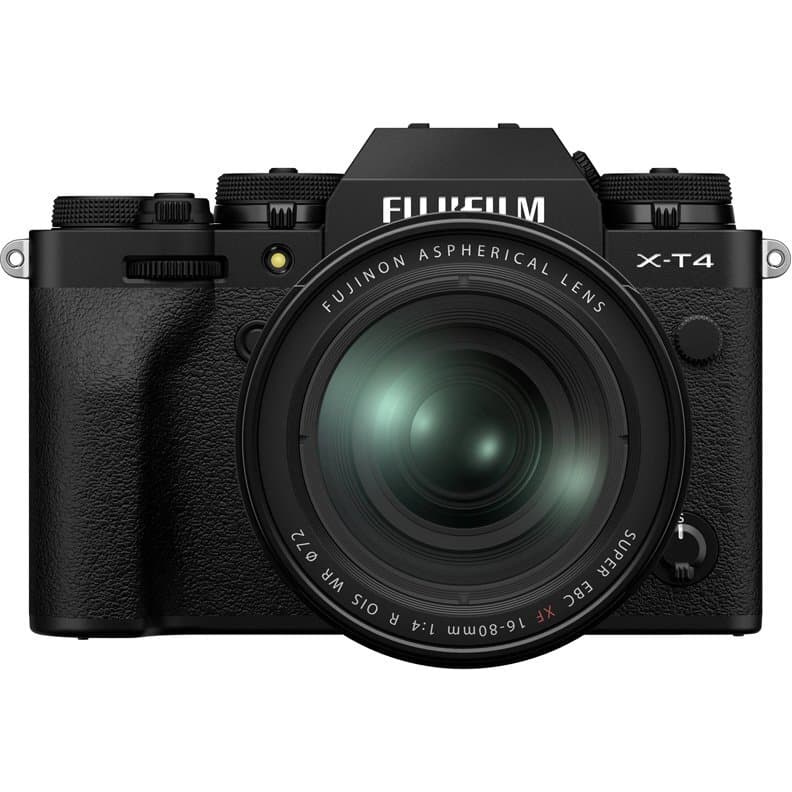 Фотоаппарат Fujifilm X-T4 Kit XF 16-80mm F4 R OIS WR Black ( Меню на русском языке )