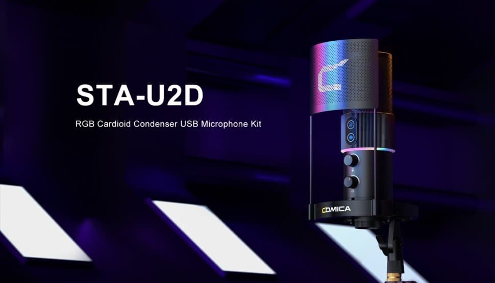 COMICA STA-U2D RGB Cardioid Condenser USB Microphone Kit