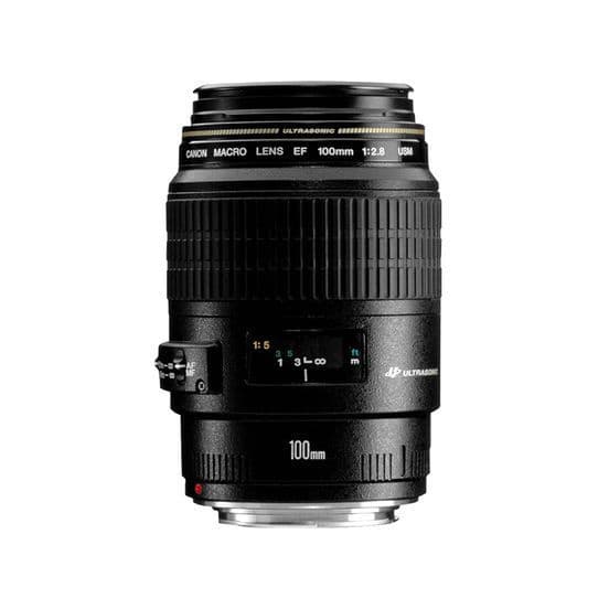 Объектив Canon EF 100mm f/2.8 Macro USM, черный