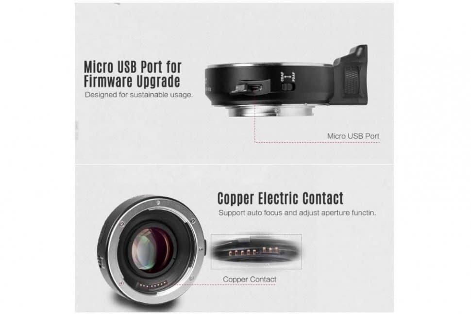 VILTROX EF-E II Speed Booster (Переходное кольцо с Canon EF на Sony E-mount с автофокусом)