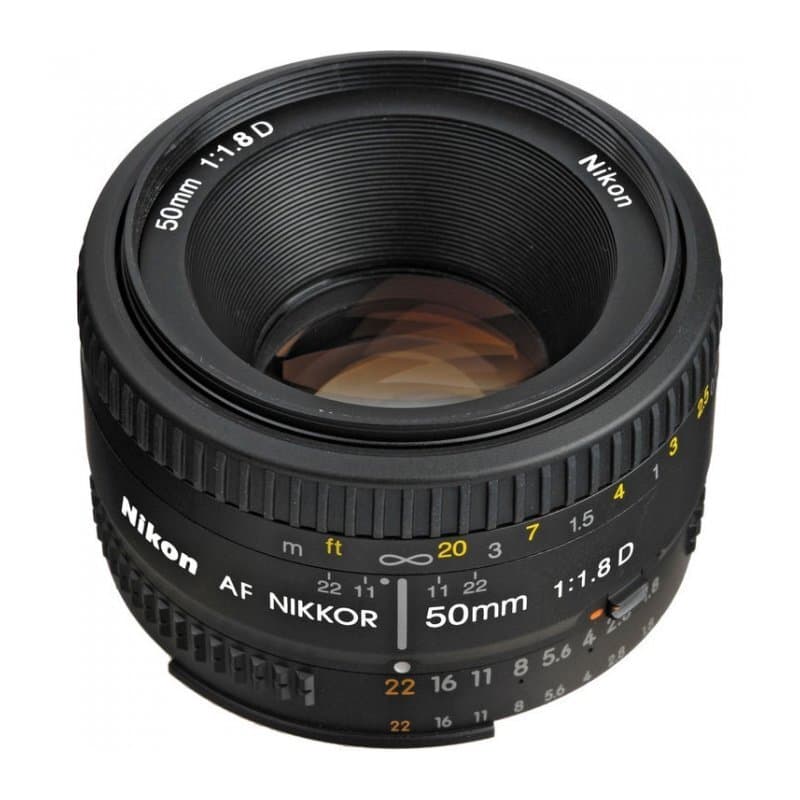 Объектив Nikon AF NIKKOR 50mm f/1.8D, чёрный