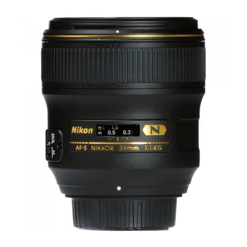 Объектив Nikon AF-S NIKKOR 35mm f/1.4G, чёрный