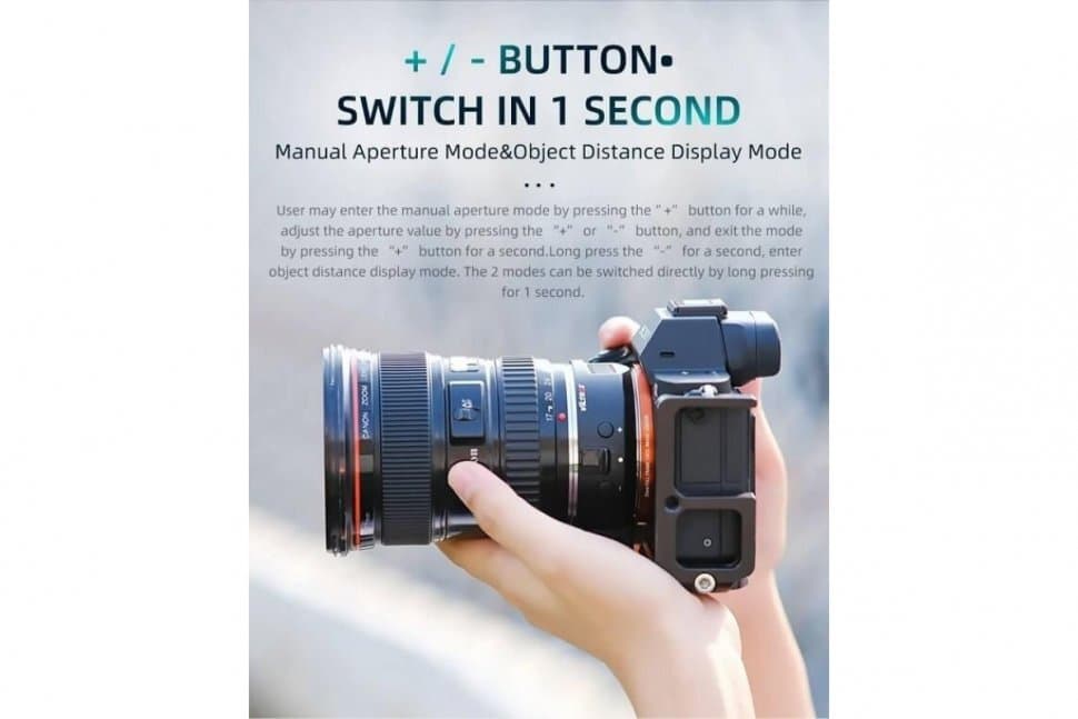 VILTROX EF-E5 (Переходное кольцо для объективов Canon EF/EF-S lenses на Sony E mount)