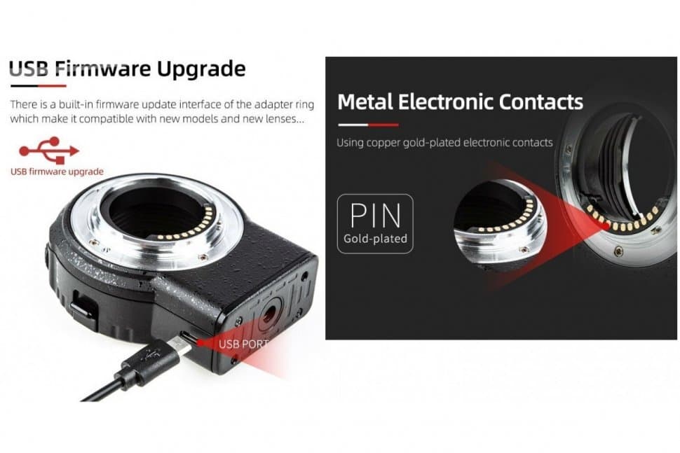 VILTROX NF-M1 (Переходное кольцо с Nikon F-mount на Micro 4/3 Panasonic Olympus)