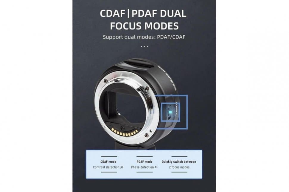 VILTROX EF-E5 (Переходное кольцо для объективов Canon EF/EF-S lenses на Sony E mount)