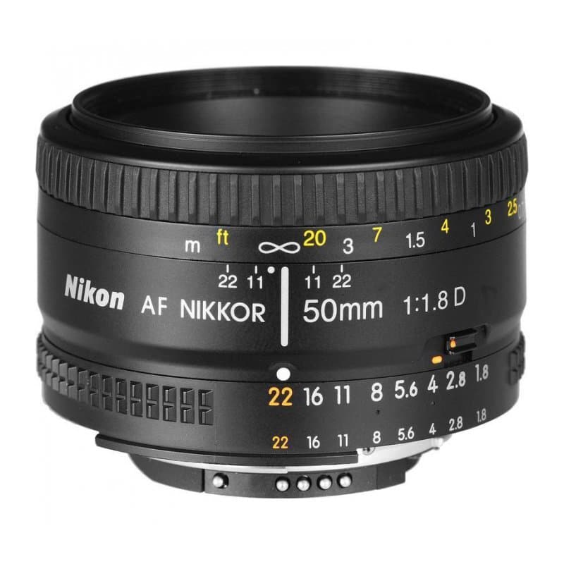 Объектив Nikon AF NIKKOR 50mm f/1.8D, чёрный