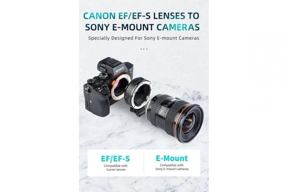 VILTROX EF-E5 (Переходное кольцо для объективов Canon EF/EF-S lenses на Sony E mount)
