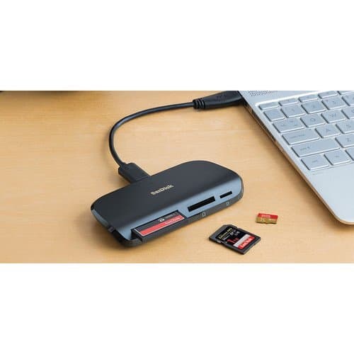 Картридер SanDisk ImageMate PRO USB-C Multi-Card Reader/Writer, чёрный