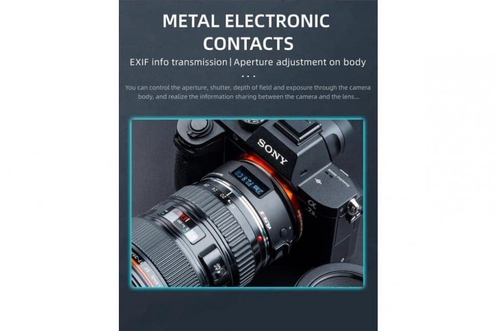 VILTROX EF-E5 (Переходное кольцо для объективов Canon EF/EF-S lenses на Sony E mount)