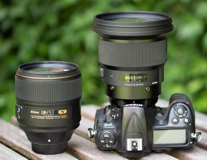 Объектив Nikon AF-S Nikkor 105mm F/1.4E ED, чёрный