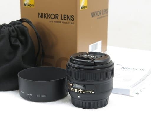Объектив Nikon AF-S NIKKOR 50mm f/1.8G, чёрный